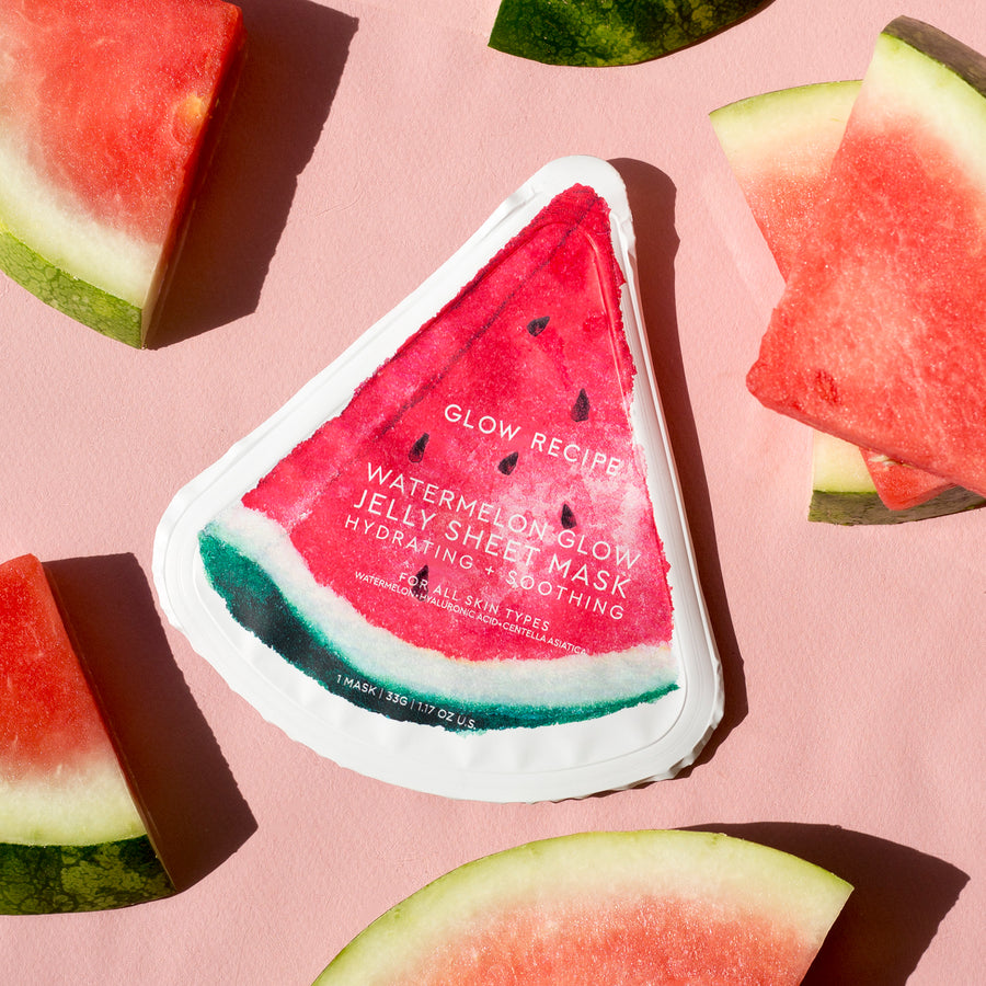 maschera in tessuto gelatinoso watermelon glow