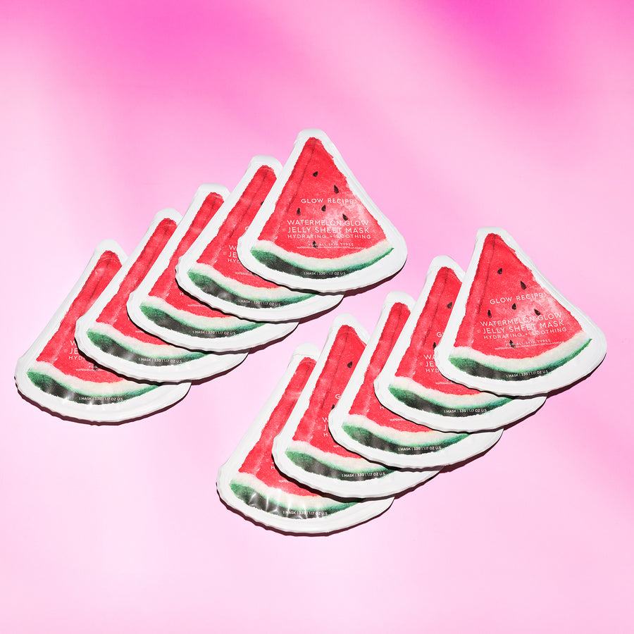 maschera in tessuto gelatinoso watermelon glow
