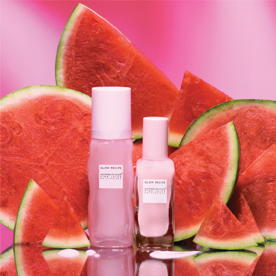 crema idratante ricaricabile senza olio watermelon glow pink juice