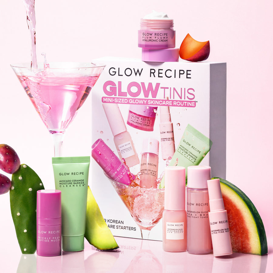 glowtinis mini set per la cura della pelle