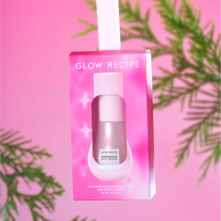 mini ornamento con gocce di rugiada alla niacinamide e anguria
