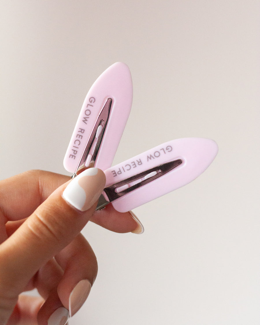 fermagli per capelli rosa