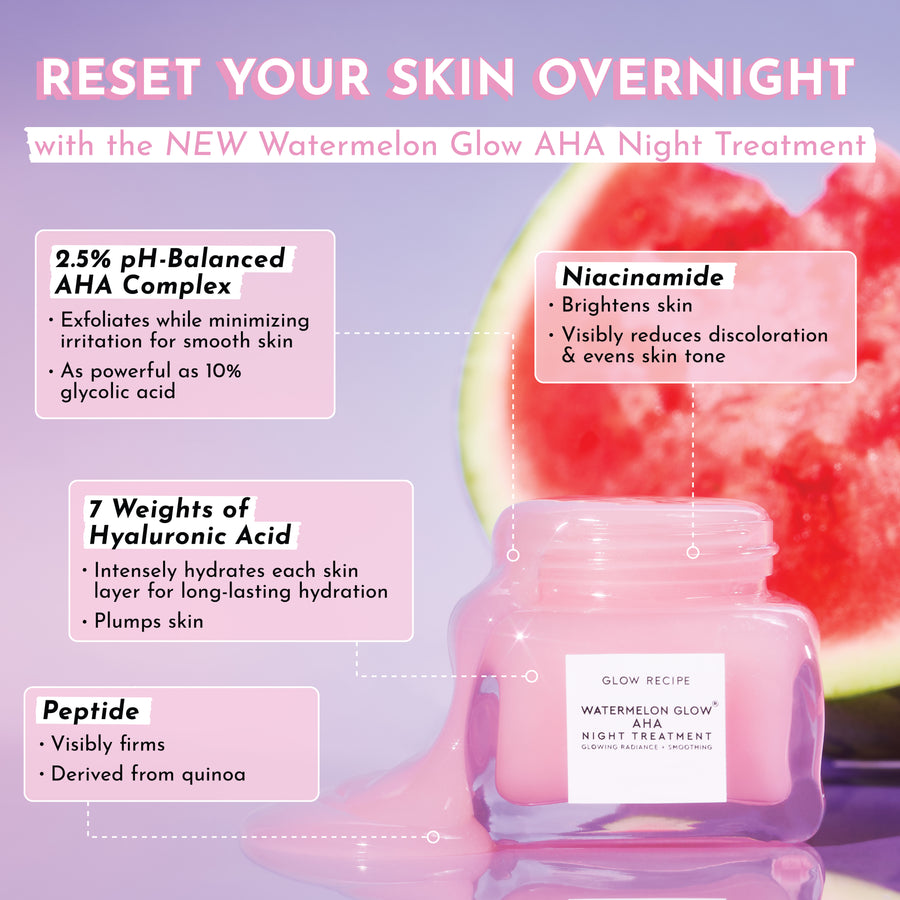 trattamento notturno aha watermelon glow